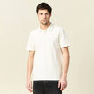 Polo manches courtes ecru homme