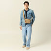 Surchemise en jean denim dirty homme