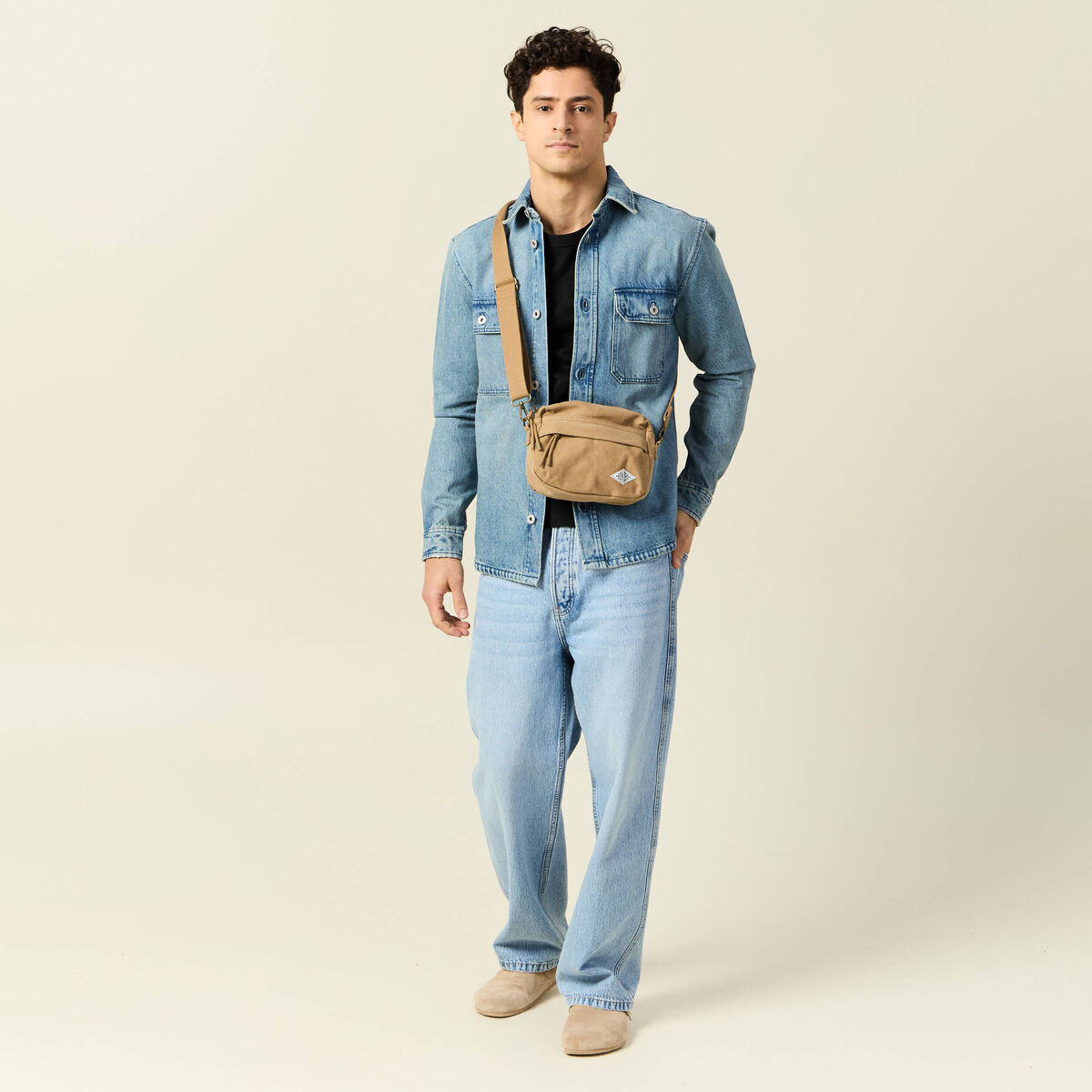 Surchemise en jean denim dirty homme