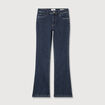 Jeans bootcut taille haute denim brut femme