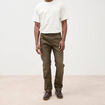 Jeans straight longueur 32 denim marron homme