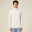 Pull manches longues ecru homme