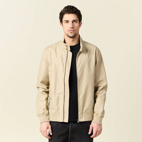 blouson zippe col montant gris homme Blouson zippé col montant gris homme