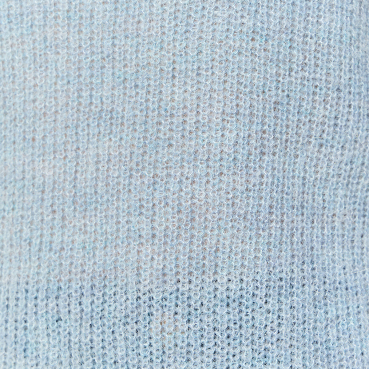 Pull manches courtes bleu gris femme