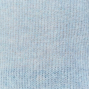Pull manches courtes bleu gris femme