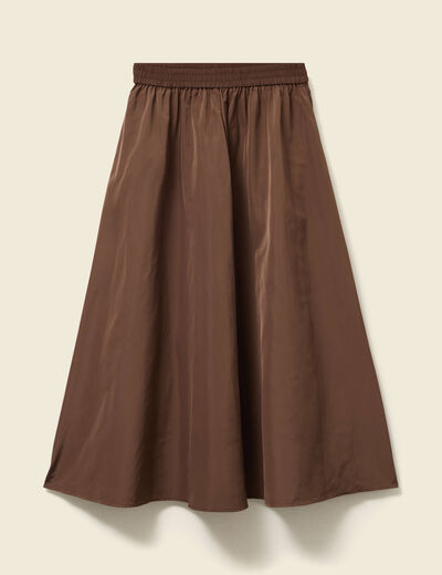 Jupe marron fonc&eacute; femme