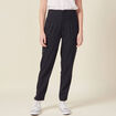 Pantalon cigarette bleu femme
