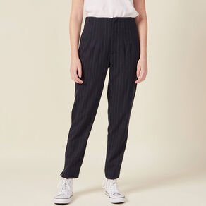 Pantalon cigarette bleu femme