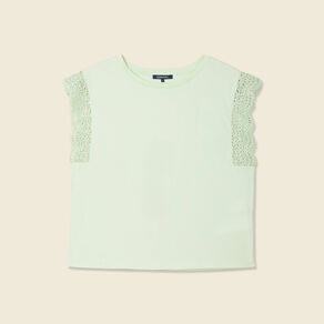 t shirt manches courtes vert pastel femme T-shirt manches courtes vert pastel femme