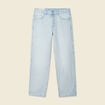 Jeans large 5 poches denim snow bleach homme