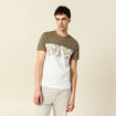 T-shirt manches courtes vert kaki homme