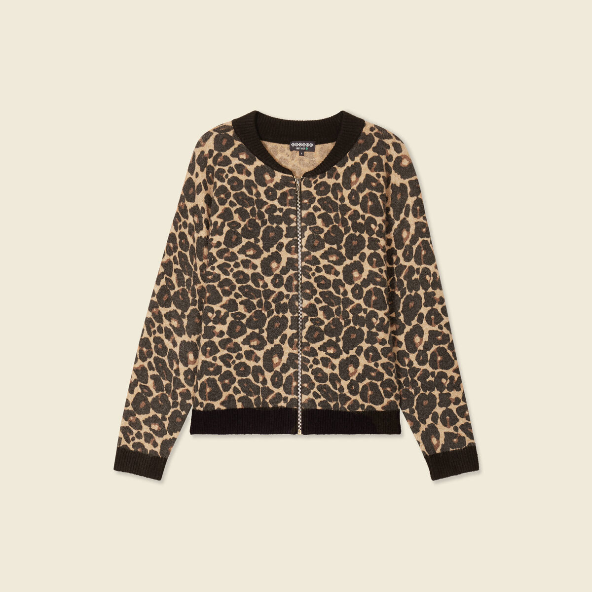 Gilet zippé éco-responsable noir femme