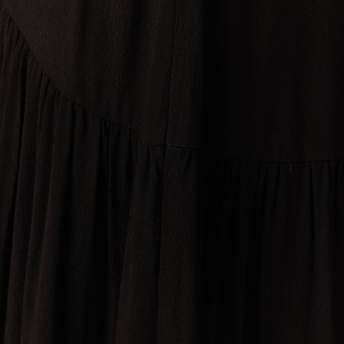 Jupe longue évasée noir femme
