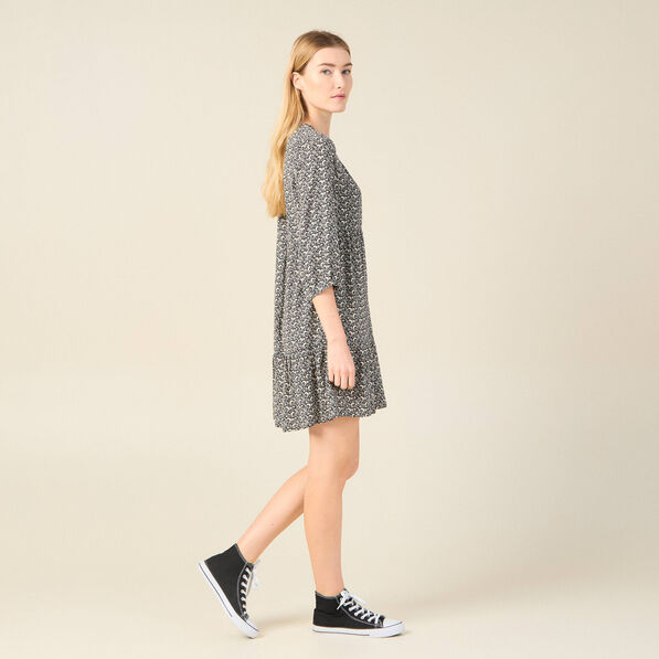 Robe éco-responsable noir femme