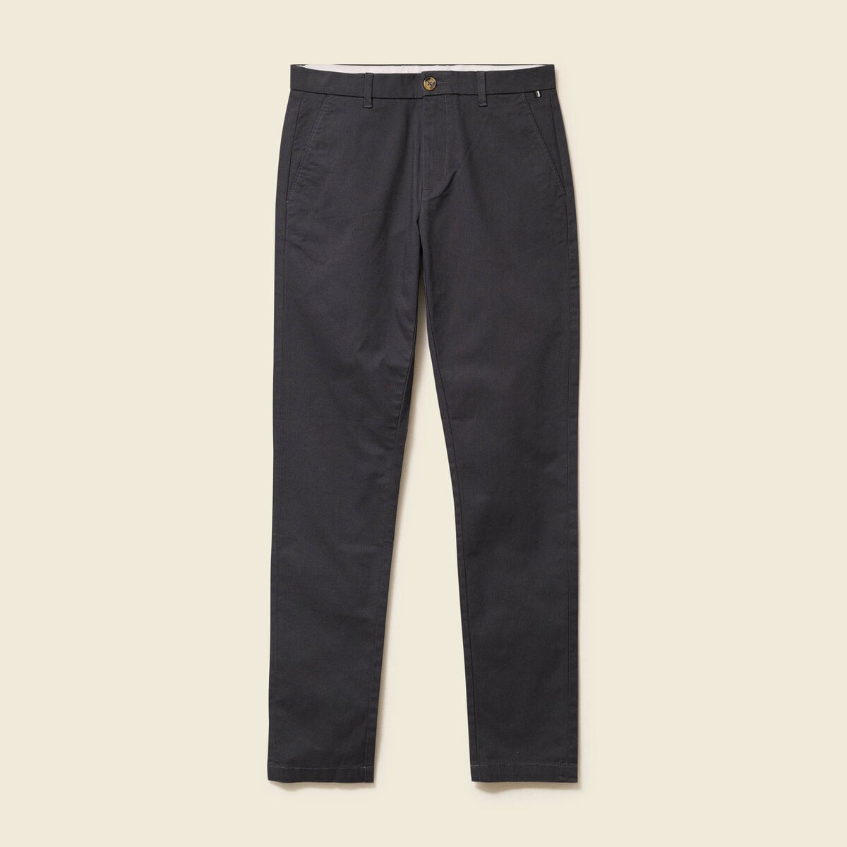 Pantalon chino slim gris fonc&eacute; homme