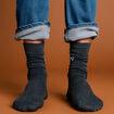 Chaussettes fabriquées en France gris foncé homme
