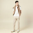 T-shirt en coton ecru homme
