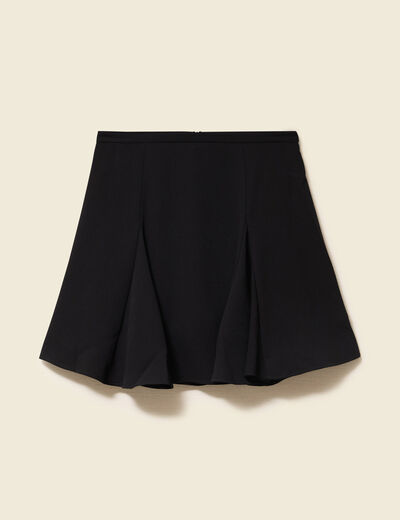 Jupe fluide noir femme