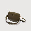 Sac &agrave; rabat en bandouli&egrave;re vert olive femme