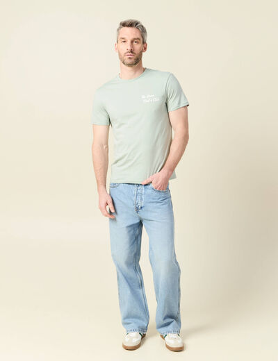 T-shirt manches courtes vert clair homme