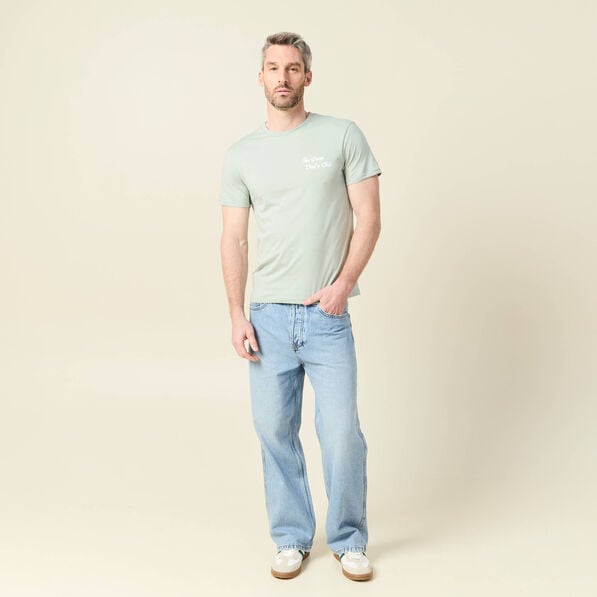 t shirt manches courtes vert clair homme T-shirt manches courtes vert clair homme