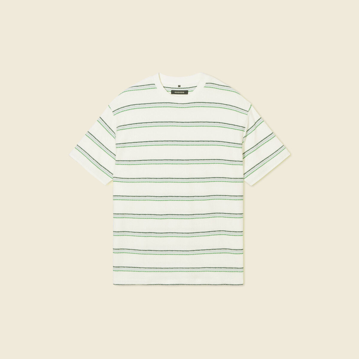 T-shirt manches courtes ecru homme