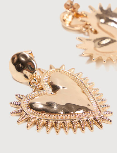 Boucles d'oreilles couleur or femme