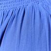 Robe fluide col v manches courtes bleu electrique femme