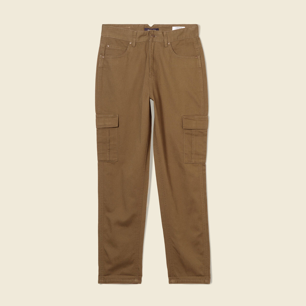 Pantalon cargo vert kaki femme