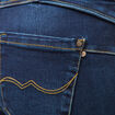 Jeans regular 7/8&egrave;me denim brut femme