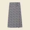 Jupe longue portefeuille bleu femme