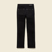 Jeans regular 7/8&egrave;me taille standard denim noir femme