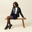 Jupe en jeans denim brut femme