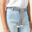 Short boyfriend ceinturé jean denim bleach femme