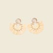 Boucles d'oreilles pendantes sable femme
