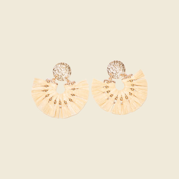 Boucles d'oreilles pendantes sable femme