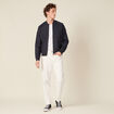 Veste teddy bleu marine homme