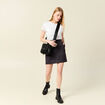 Jupe droite noir femme