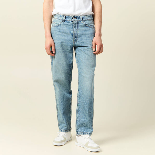 Jeans large relaxed denim dirty homme