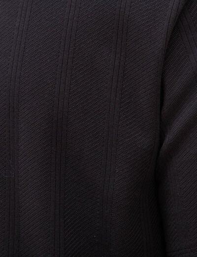 T-shirt en coton manches courtes noir homme