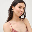 Boucles d'oreilles blanc femme