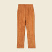 Tregging velours 7/8ème beige femme