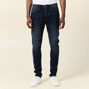 Jeans skinny tapered denim brut homme