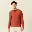 Pull manches longues rose homme