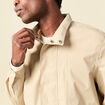 Trench manches longues col montant beige homme