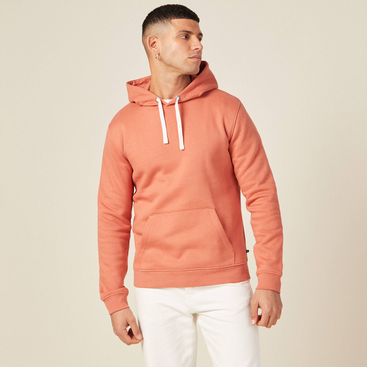 Sweat manches longues rose homme