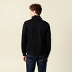 Gilet manches longues zippé noir homme