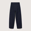 Pantalon ample taille standard bleu marine femme
