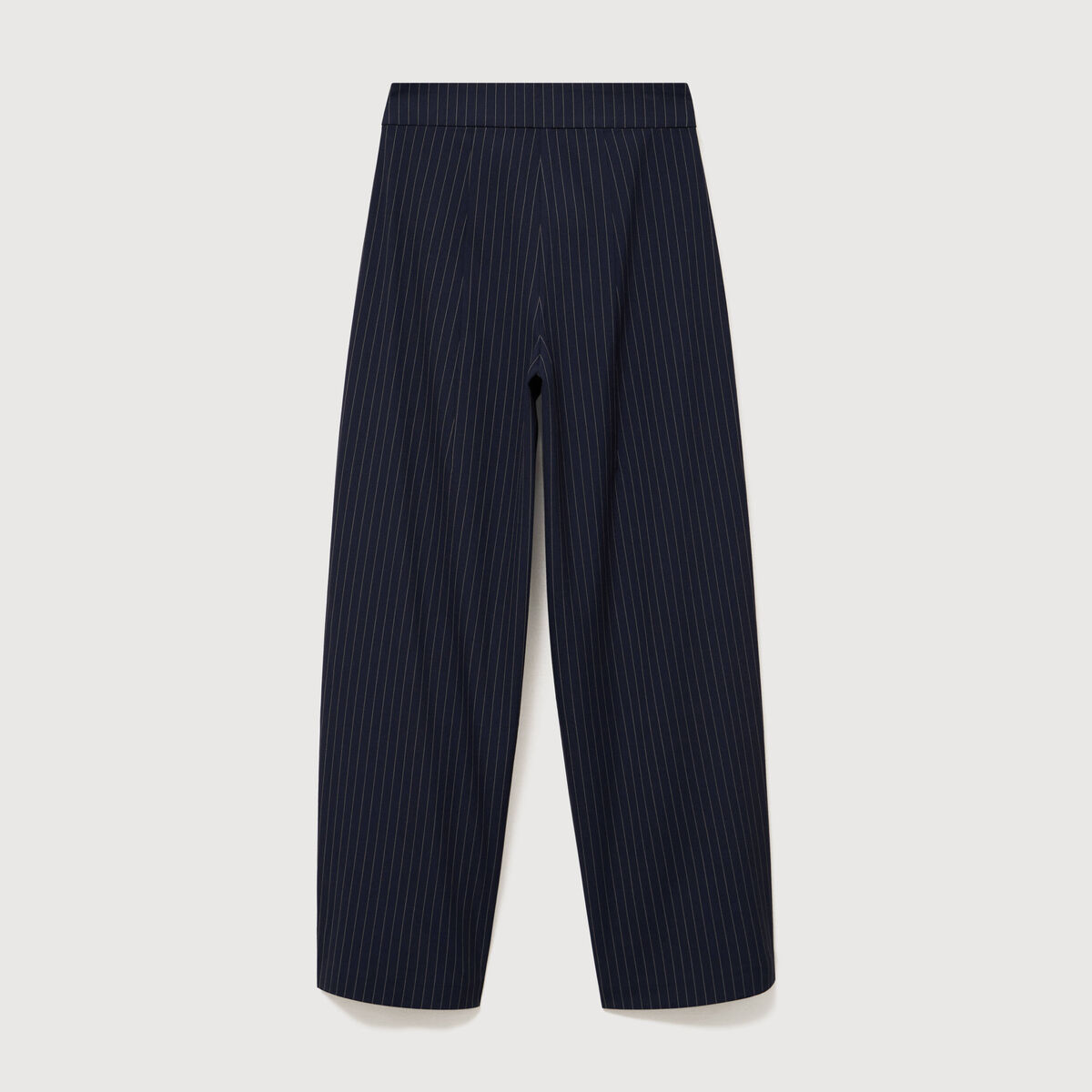 Pantalon ample taille standard bleu marine femme