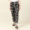 Pantalon carotte fluide noir femme